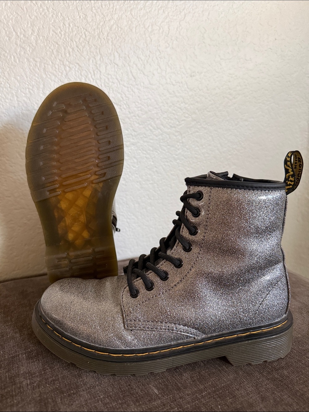 Dr. Martens Junior 1460 Glitter Lace up boots